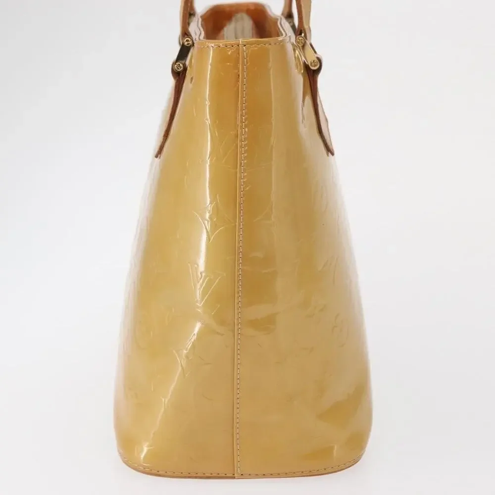 Louis Vuitton Monogram Vernis Houston Handbag Beige
